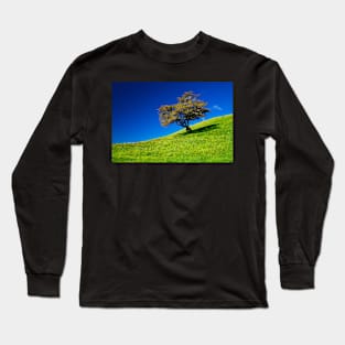 Single tree on a grassfield Long Sleeve T-Shirt